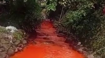 Sungai Oranye di Citeureup Bikin Warganet Geger, Dedi Mulyadi Diminta Turun Tangan