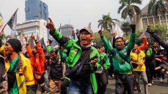 Hari Ini Ojol Demo Besar-besaran, Konvoi dari Markas Garda Pukul 12.30 WIB ke Patung Kuda