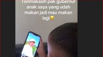 Reaksi Kocak Anak Kecil Saat Ada Dedi Mulyadi Bicara Soal Barak Militer: Aku Mau Makan