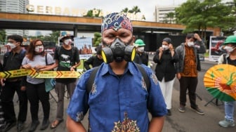 Saat Aktivis Walhi Geruduk DPR, Desak Pemerintah Atasi Krisis Ekologis di Kalimantan Tengah