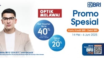 Diskon Kacamata Hingga 20 Persen Khusus Nasabah BRI di Optik Melawai