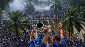 Perayaan Persib Bandung Jadi Jawara Liga 1