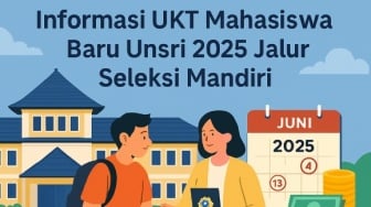 Seleksi Mandiri Unsri 2025 Dibuka, Simak UKT Fakultas Teknik Rp9 Juta dan Ekonomi Rp7 Juta