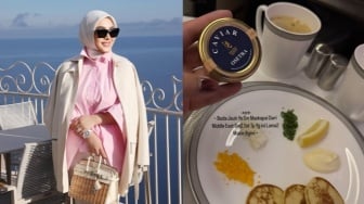 Syahrini Diejek Haus Validasi saat Mengeluh Caviar di Pesawat Makin Kecil