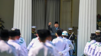 Potret Megawati Hadiri Upacara Hari Lahir Pancasila yang Dipimpin Prabowo