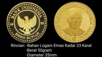 Sejarah dan Spesifikasi Uang Kuno Koin Emas Soeharto, Harganya Nyaris Rp 100 Juta
