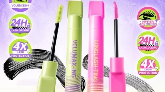 Perbedaan Maskara Dazzle Me Lock & Pop Kemasan Hijau, Pink, dan Hitam