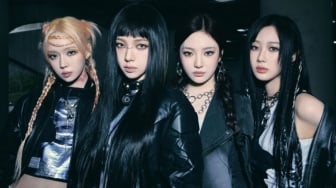 Serupa Magma Mencair, aespa Usung Konsep Dark and Gold di "Dirty Work"