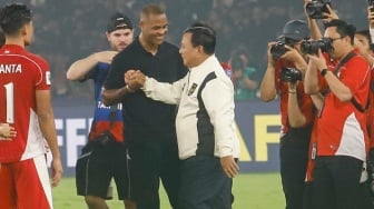 Momen Prabowo Beri Selamat kepada Timnas Indonesia usai Kalahkan China