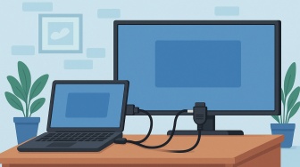 Cara Praktis Menghubungkan Laptop ke TV