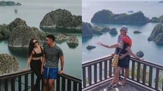 7 Potret Artis Indonesia Liburan ke Raja Ampat, Ada yang Fobia Pesawat
