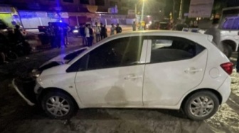 Detik-detik Tragis Brio Tabrak Ruko Salon di Palembang, Sopir Tewas Seketika