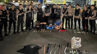4 Remaja Bersenjata Tajam Ditangkap di Menteng Jakarta Pusat