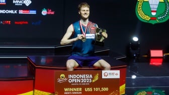 Anders Antonsen Juara Tunggal Putra Indonesia Open 2025