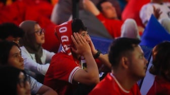 Potret Keseruan Nobar di GBK Meski Timnas Indonesia Dibantai Jepang