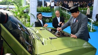 Presiden Prabowo Resmikan MV3-EV Pandu, Kendaraan Taktis Listrik Buatan Pindad