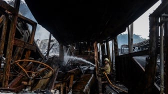 20 Bus Bekas Transjakarta Terbakar di Rawa Buaya, Pemprov DKI: Sudah Dijual ke Pemenang Lelang