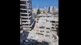 Gedung Luluh Lantak, Begini Penampakan Kota Tel Aviv Israel Usai Dihujani Rudal Iran