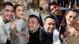 8 Potret Artis Hadiri Resepsi Al Ghazali dan Alyssa Daguise, Raffi Ahmad Sampai Aaliyah Massaid