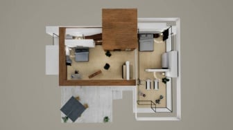 4 Desain Rumah Minimalis 2 Kamar 6x8, Plus Ongkos Tukang Bangunan di Jakarta