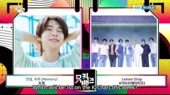 Kalahkan ATEEZ, Doyoung NCT Raih Trofi Kedua Lagu Memory di Music Bank