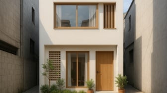 Desain dan Denah Rumah 2 Lantai Ala Drakor di Gang Sempit, Ukuran 5x12 Meter