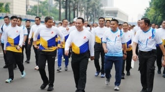 'Jenderal Rock & Roll', Momen Kapolri Sigit Guncang Bundaran HI di CFD Jakarta