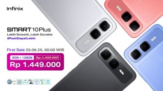Infinix Smart 10 dan 10 Plus Rilis ke Indonesia, HP Murah Sejutaan Durabilitas Tinggi