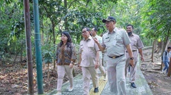 Mau Sulap Hutan Kota Srengseng, Pramono Janji Perbaiki Jogging Track hingga Amphitheater