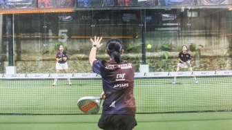  Suasana gelaran Soekarno Padel Cup 2025 yang digelar di Jakarta Selatan, Sabtu (28/6/2025). {Dok: BMI}