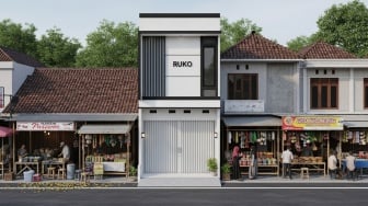 6 Desain Model Ruko Sederhana di Kampung & Lahan Terbatas, Cocok Buat Warung Sembako