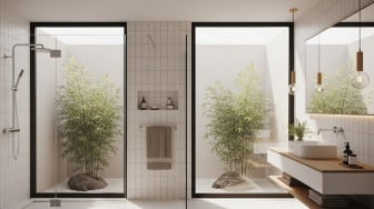 5 Desain Kamar Mandi Mungil Ukuran 1x2 Meter, Bikin Rumah Minimalis Makin Estetik!