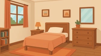 5 Inspirasi Desain Kamar Tidur 34, Menata Ruangan Mungil agar Nyaman