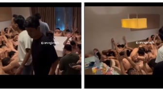 Viral Detik-detik Polisi Gerebek Pesta Gay di Puncak Bogor, Puluhan Pria Tertangkap Telanjang Bulat!