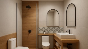 5 Desain Kamar Mandi 1x2 Meter Minimalis, Estetik dan Fungsional