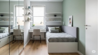 7 Desain Kamar 3x3 Aesthetic Ala Hotel, Meski Sempit Agar Tetap Nyaman