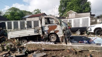 Banjir di Mataram, Puluhan Mobil di Perumahan Elit Rusak, Motor Hilang
