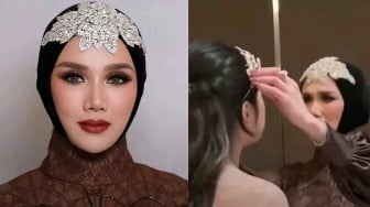 Bukan Blue Sapphire, Mulan Jameela Diduga Pilih Kenakan Hiasan Kepala 10 Tahun di Pernikahan Al?