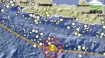 Gempa Pangandaran Magnitudo 5,1 Tak Berpotensi Tsunami