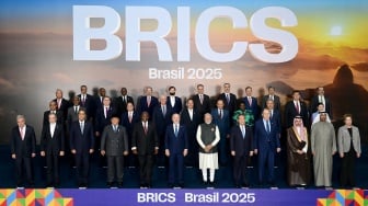 Hari Kedua KTT BRICS, Prabowo Tampil di Barisan Terdepan saat Foto Resmi