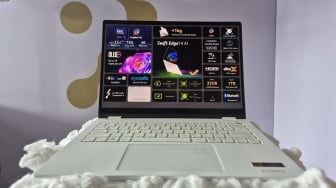 Acer Swift Edge 14 AI, Laptop Ultra Ringan Pertama, Anti Silau dan Bisa Bebersih Sendiri