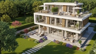 9 Desain Rumah 3 Lantai dengan Rooftop Modern, Cocok Buat Santai dan Nongkrong Keluarga