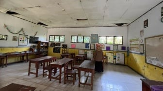 Potret Pilu SDN Karaton 5 Pandeglang, Bangunan Rusak Hingga Nyaris Tanpa Murid Baru