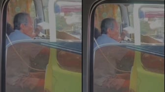Viral Sopir Lansia Tetap Kerja Meski Pakai selang Oksigen, Alasan di Baliknya Bikin Mewek