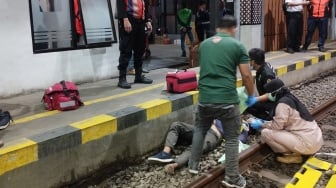 Detik-Detik Buruh Harian Lepas Terserempet KRL di Lempuyangan, Kaki dan Tangan Alami Luka Parah