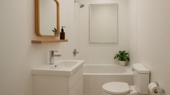 5 Desain Kamar Mandi Ukuran 1x1 Paling Nyaman, Rumah Mungil Terasa Mewah!