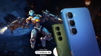 Infinix Hot 60 5G Resmi Debut: HP 5G Murah Ini Bawa Tombol AI dan Memori Lega