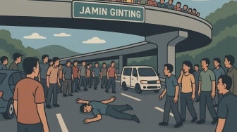 Heboh Pria di Medan Tewas Lompat dari Fly Over Jamin Ginting, Istrinya Juga Meninggal