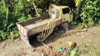 Truk Rombongan Rambu Solo' Terguling, 8 Nyawa Melayang di Toraja Utara