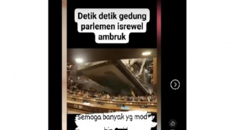 Benarkah Gedung Parlemen Israel Runtuh saat Sidang? Begini Faktanya